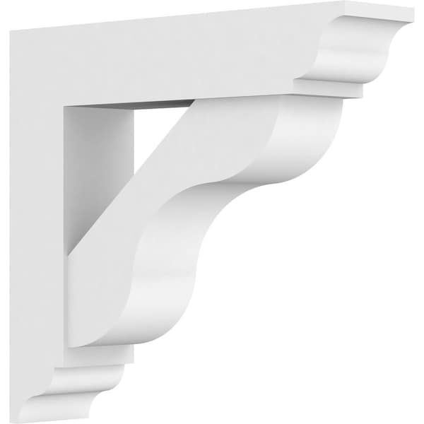 Ekena Millwork Standard Carmel Architectural Grade PVC Bracket With Traditional Ends, 5"W x 20"D x 20"H BKTP05X20X20CAR01 - main